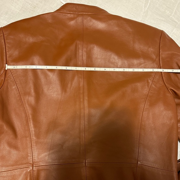 Talbots Brown Leather Jacket - Picture 9 of 9